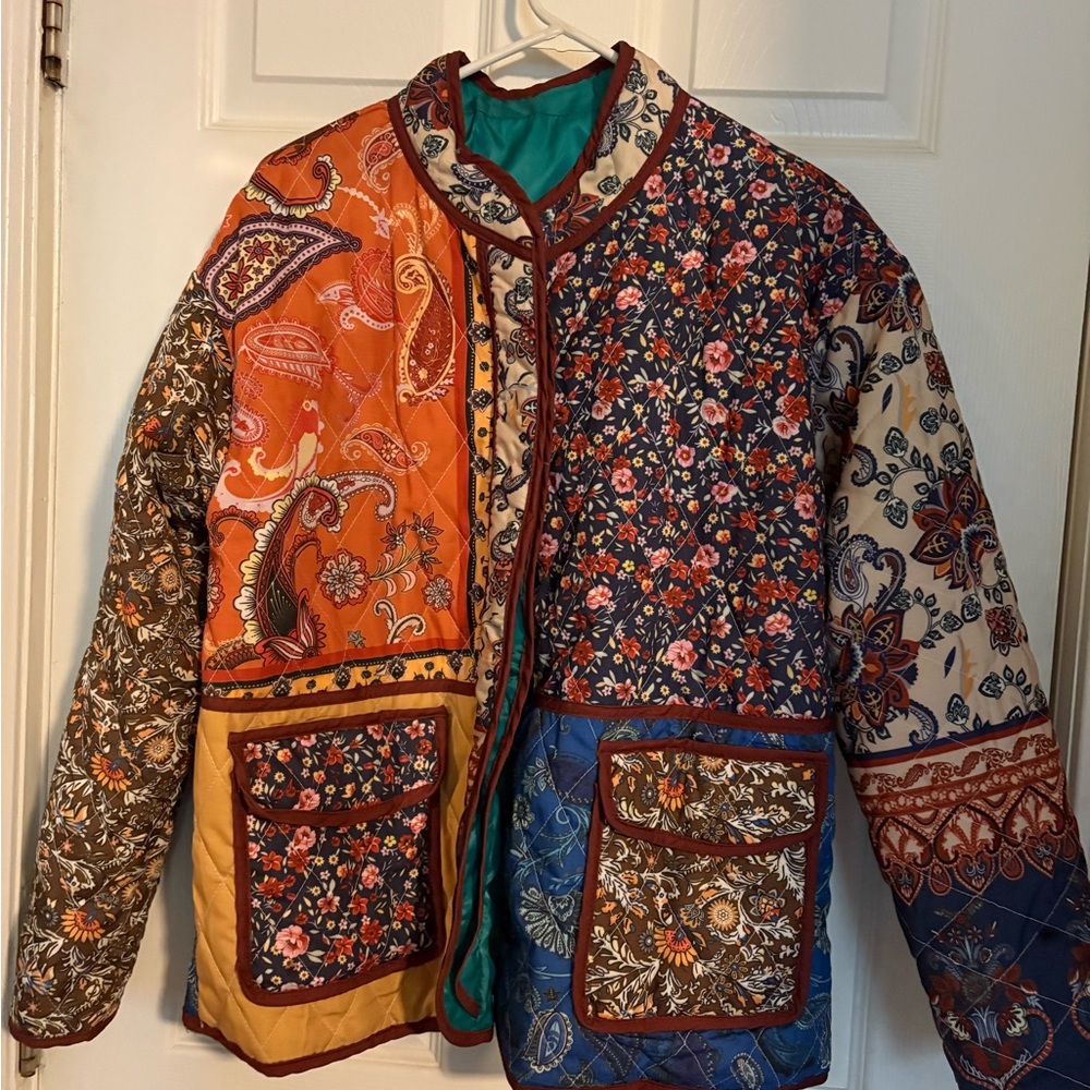 Floral Patchwork Quilted Jacket